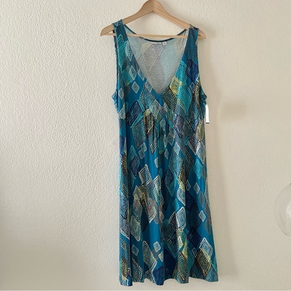 Halogen Diamond print knit sundress